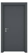 Smooth aluminum exterior door STRUGAL 400 C