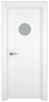 Smooth aluminum interior door STRUGAL 100 OB