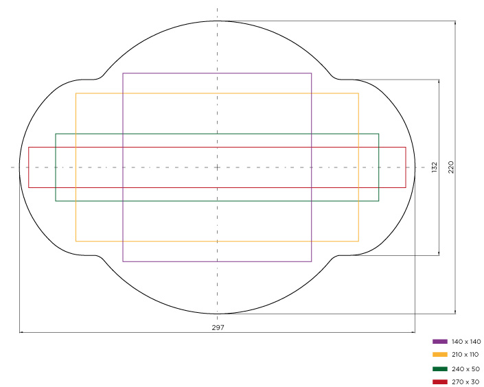 Press dimensions