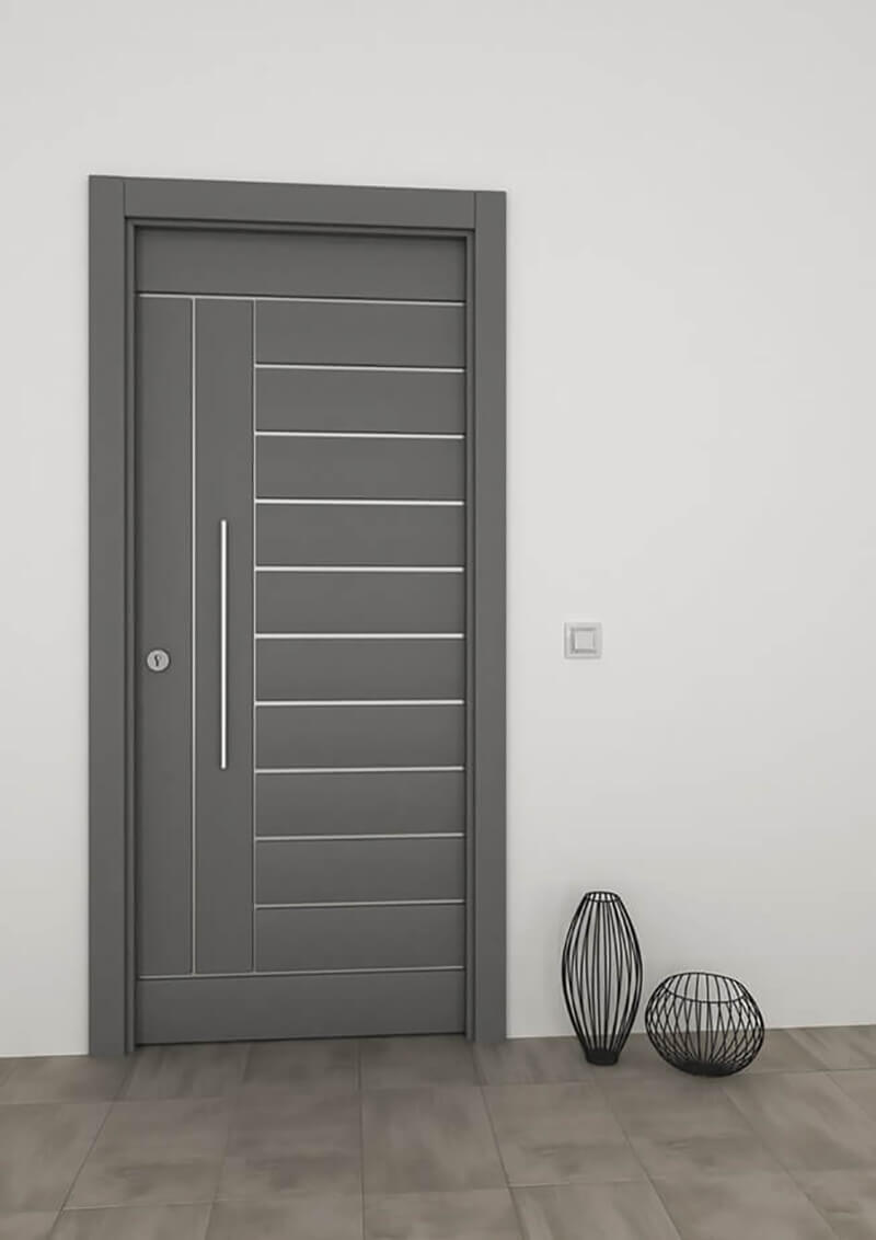 Manilla monoblock blanca para puerta PVC