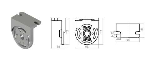 SUPPORT ST.2 ARTICULATED ARM