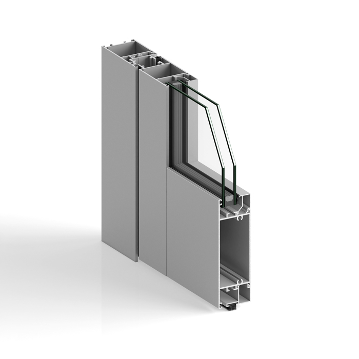 Porte en aluminium STRUGAL S45C