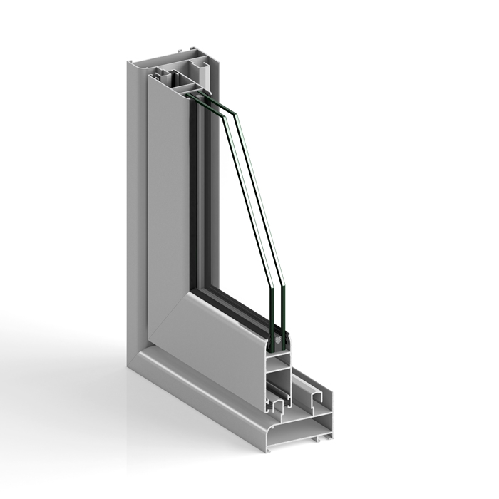 Fenêtre coulissante en aluminium STRUGAL S60P