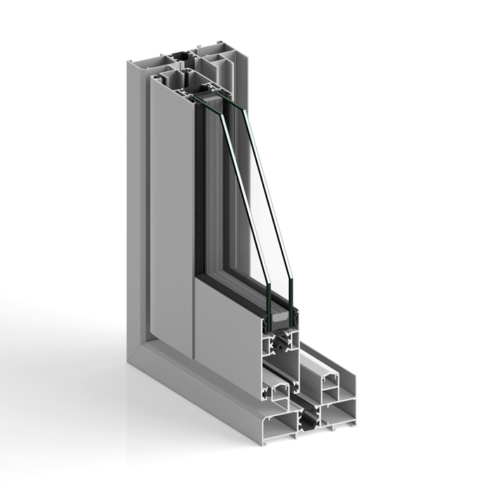 Sliding aluminum window STRUGAL S86RP