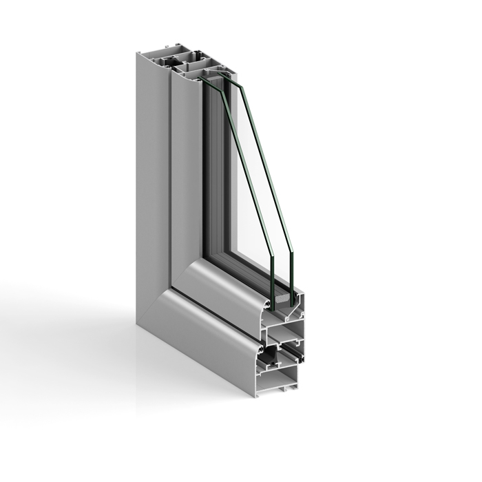 Aluminum windows Hinged STRUGAL S46