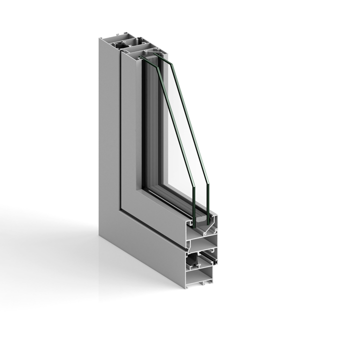 Aluminum windows Hinged STRUGAL S40