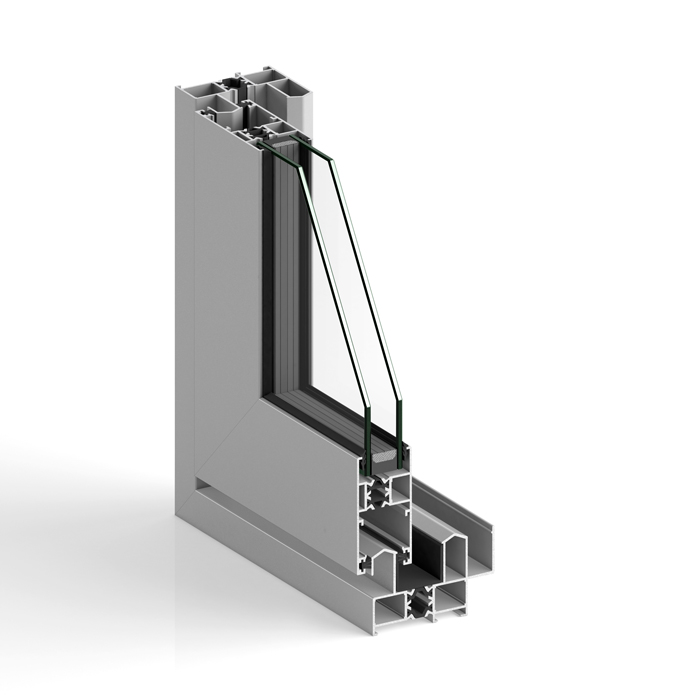 Ventana corredera de aluminio STRUGAL S68RP