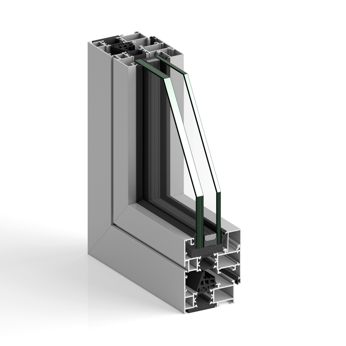 Hinged Window STRUGAL S64RP European Groove