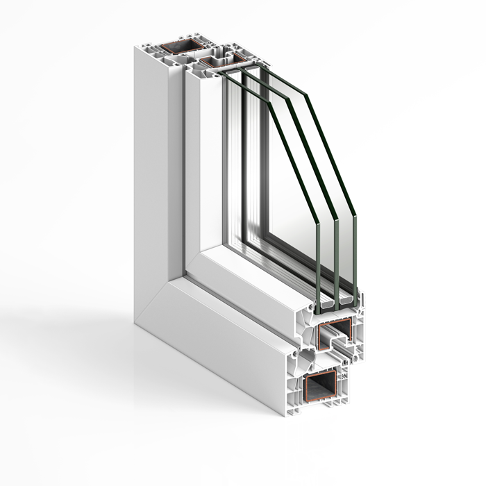 Fenêtre en PVC Plania Triple Joint