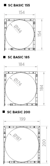 Options casing SC BASIC 155|185|200