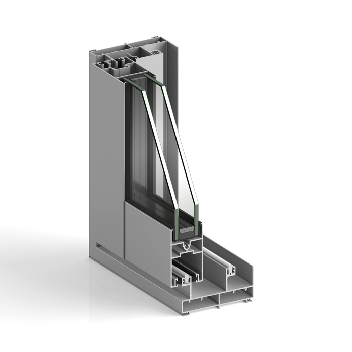 Sliding aluminum window STRUGAL S88R