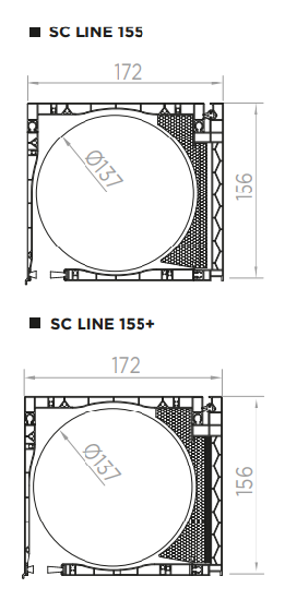 Opciones cajón SC LINE 155