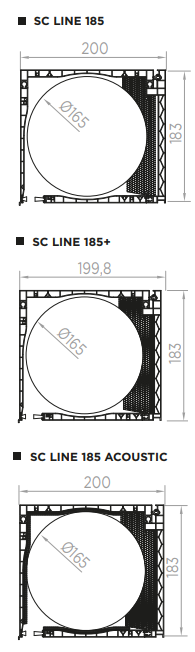 Options casing SC LINE 185