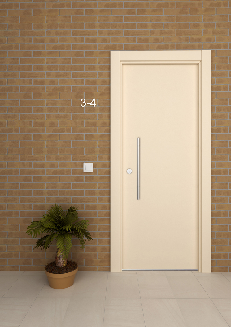 STRUGAL 400 4H milled aluminium exterior door