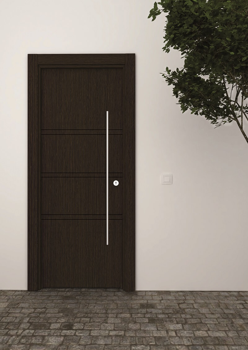 STRUGAL 400 6H milled aluminium exterior door