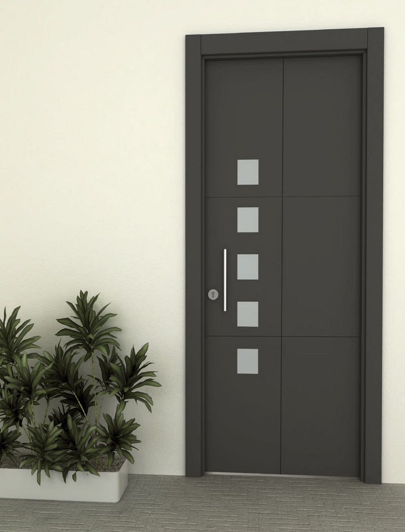 Manilla monoblock blanca para puerta PVC