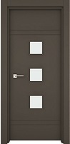 Porte intérieure avec moulure en aluminium STRUGAL 200 4FH2/V