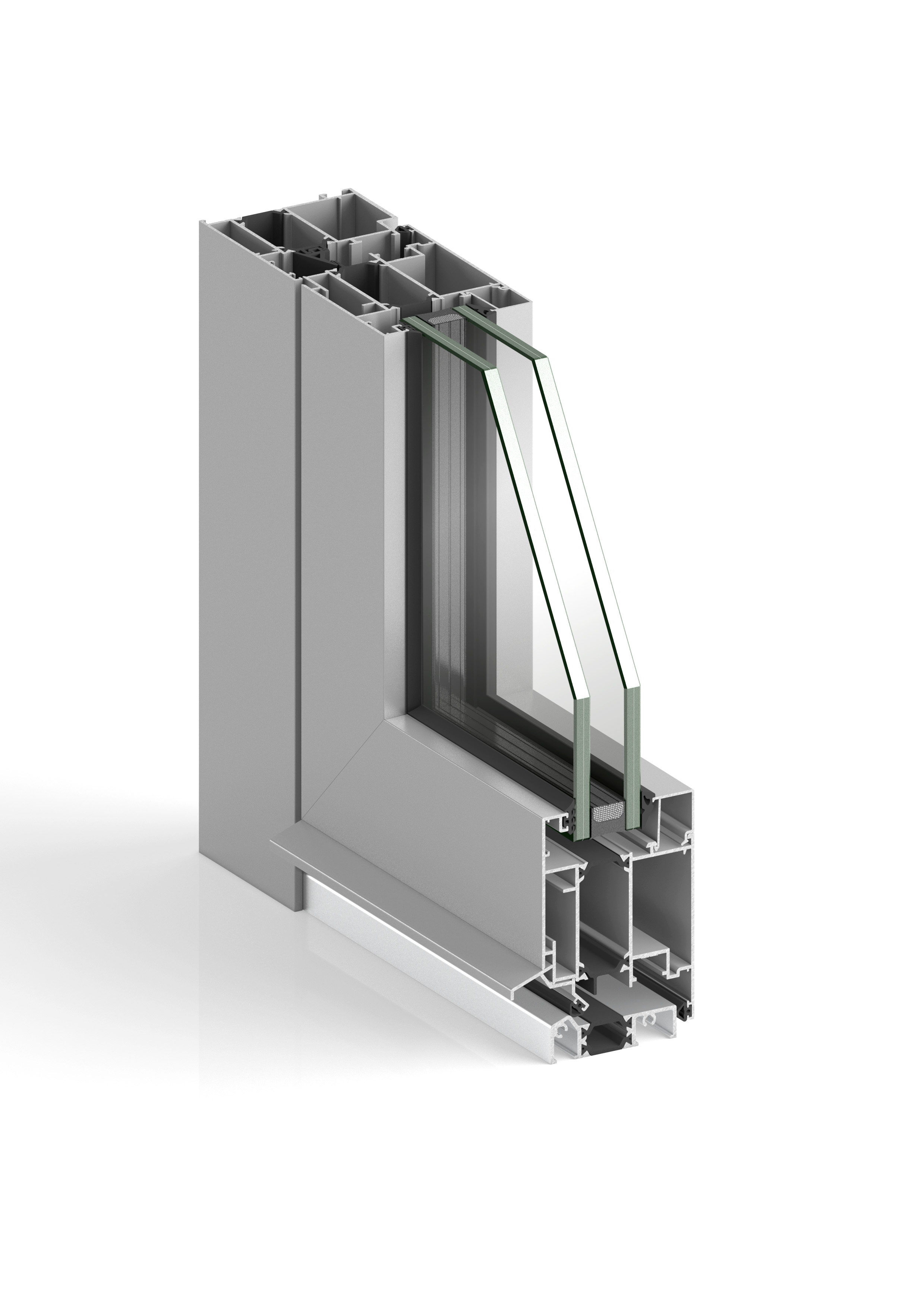 Janela de alumínio Gala Coplanar Janela de alumínio Gala Coplanar