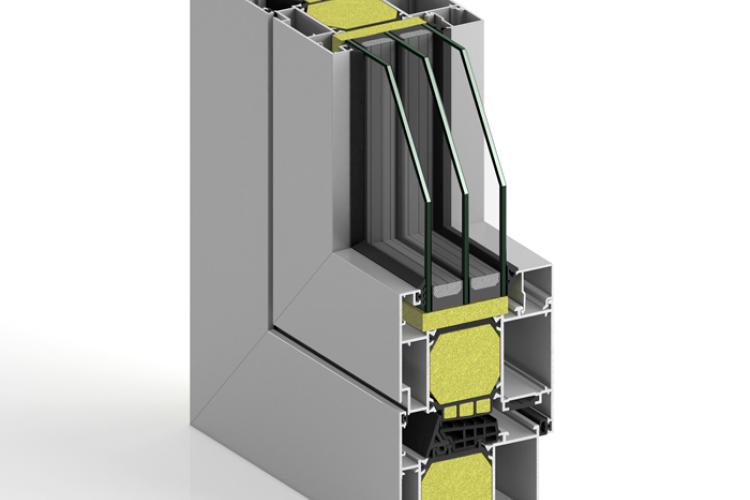 Ventana aluminio STRUGAL S82RP Passivhaus